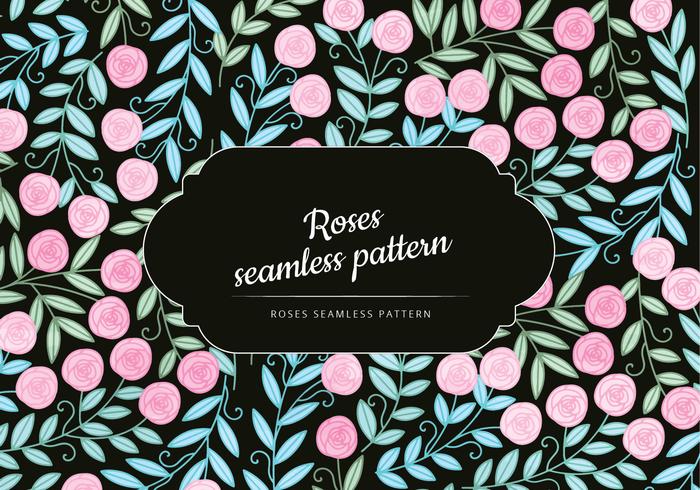 Vector Roses Seamless Pattern