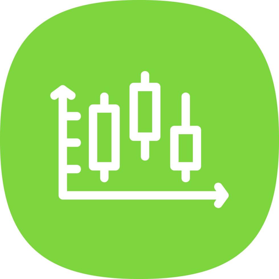 ljusstake Diagram vektor ikon design