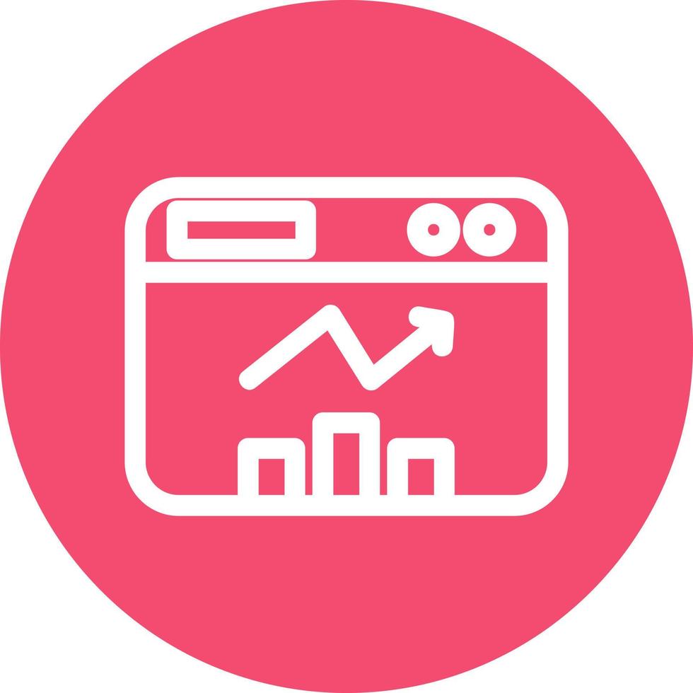 hemsida statistik vektor ikon design
