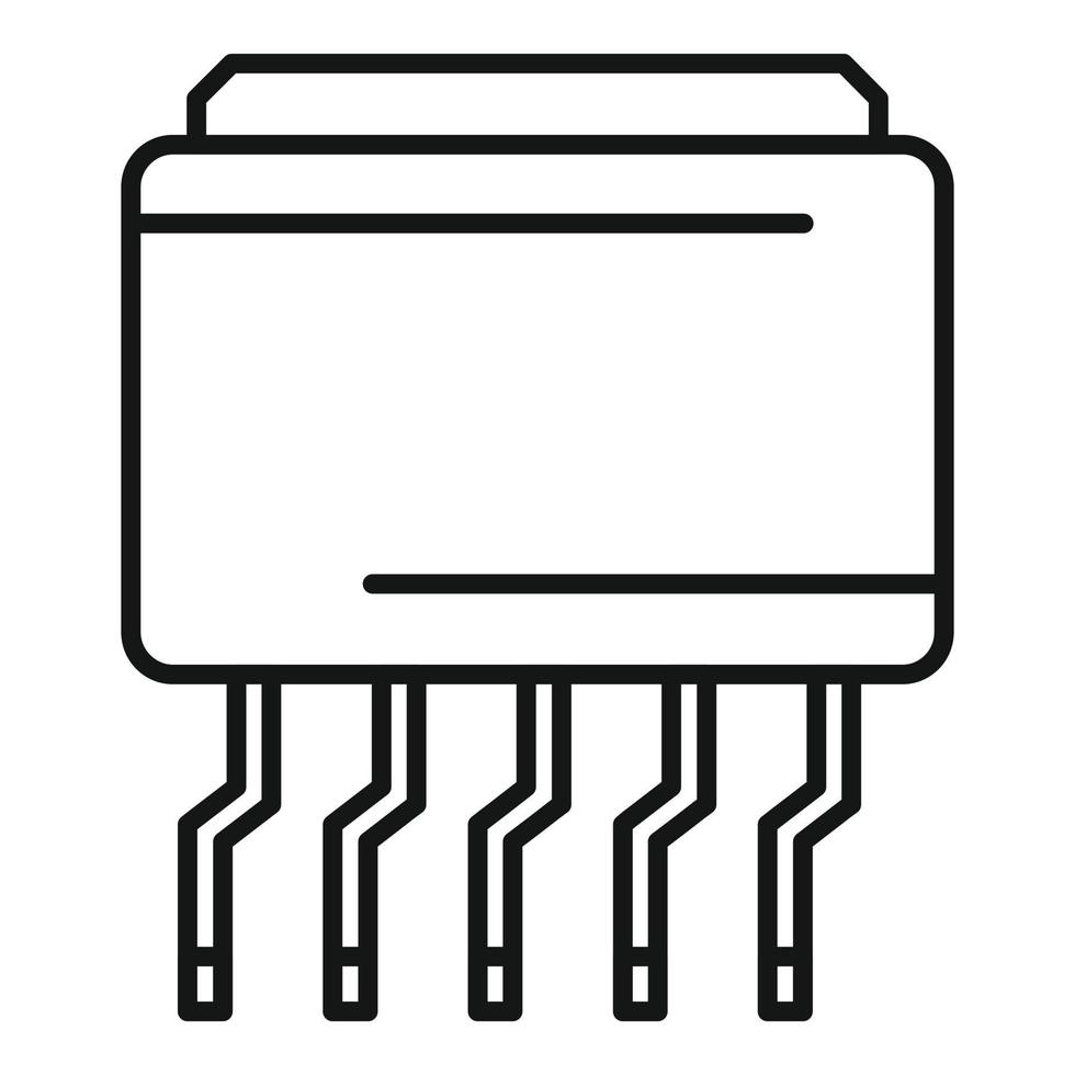 Spänning generator ikon översikt vektor. elektrisk regulator vektor