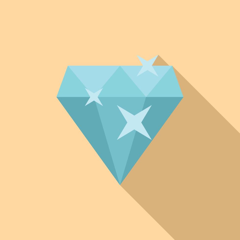 diamant förtroende ikon platt vektor. kund tillfredsställelse vektor