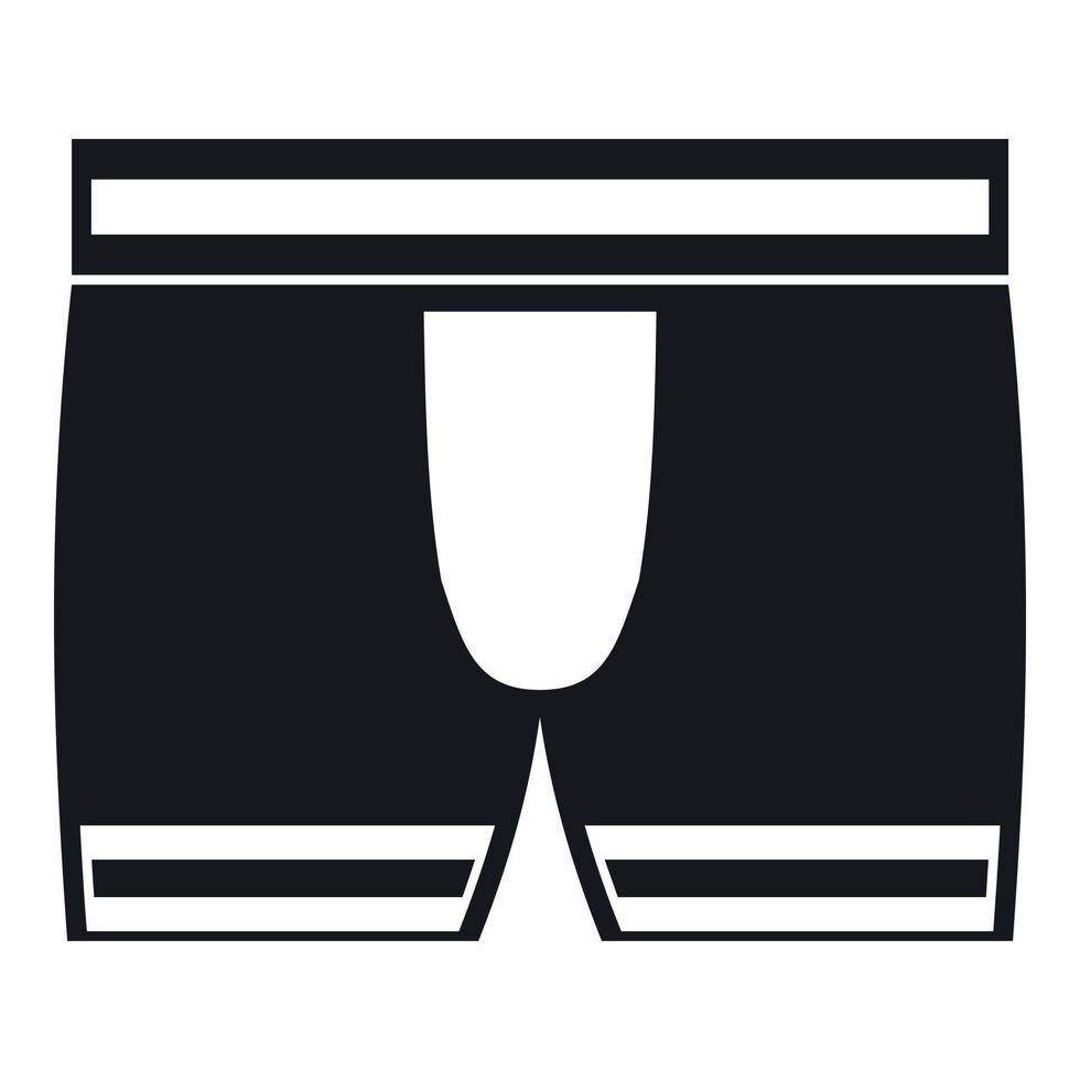 Mann Boxershorts Symbol, einfachen Stil vektor