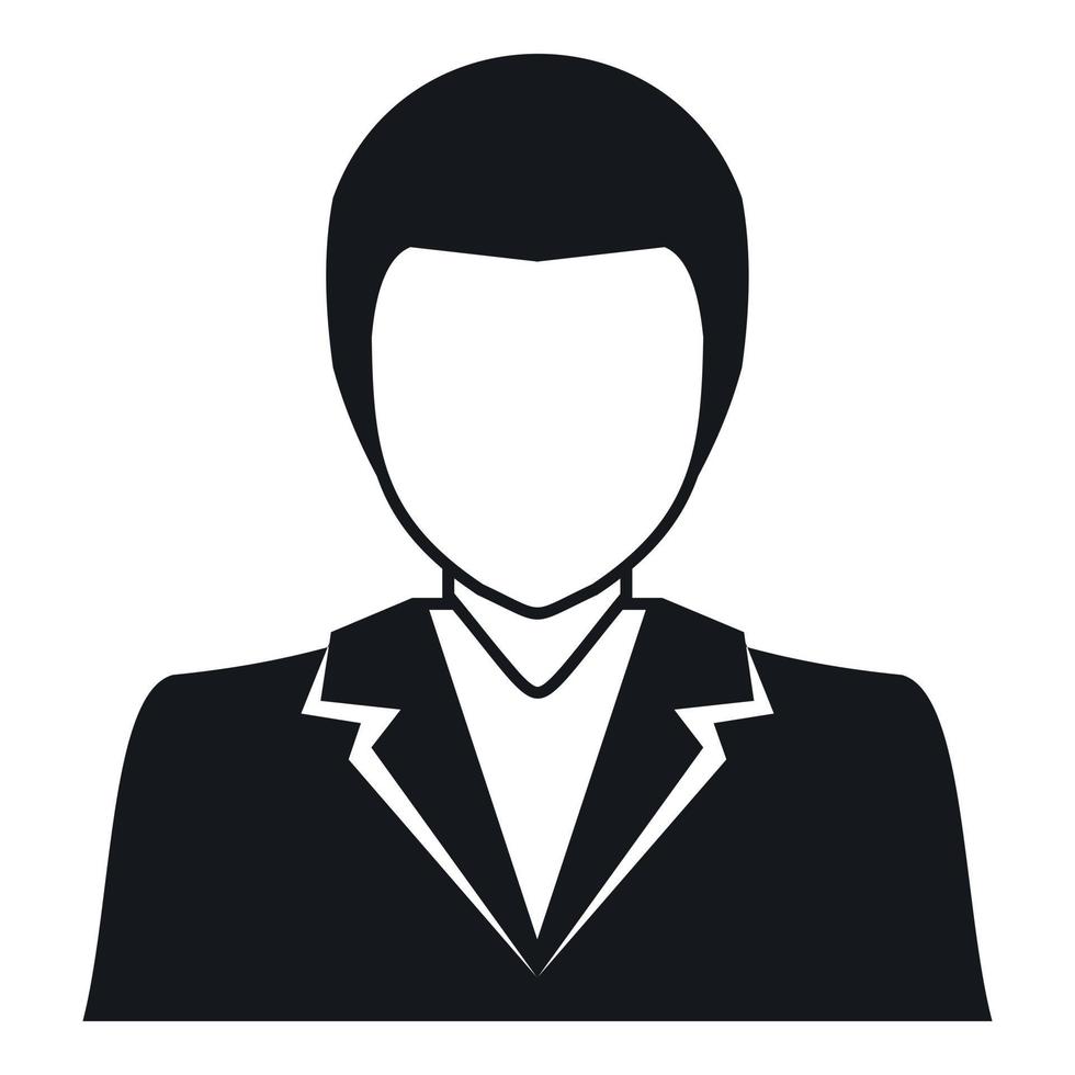 manlig avatar profil bild ikon, enkel stil vektor