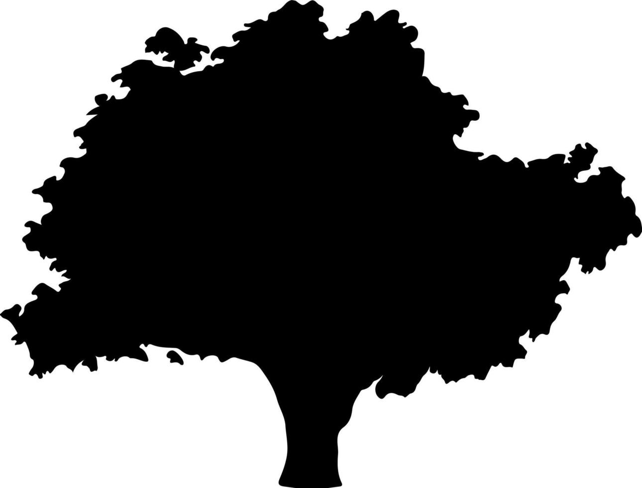 silhuett av träd för de hemsida, för utskrift. vektor grafik illustration