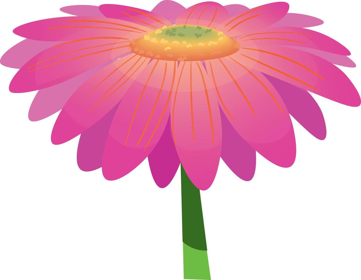 enorm rosa vår blomma. vektor illustration.