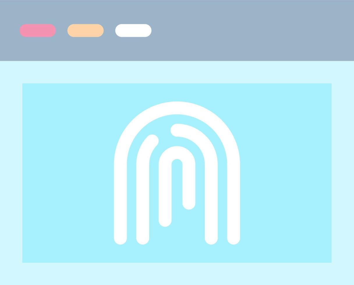 biometrisk vektor ikon design