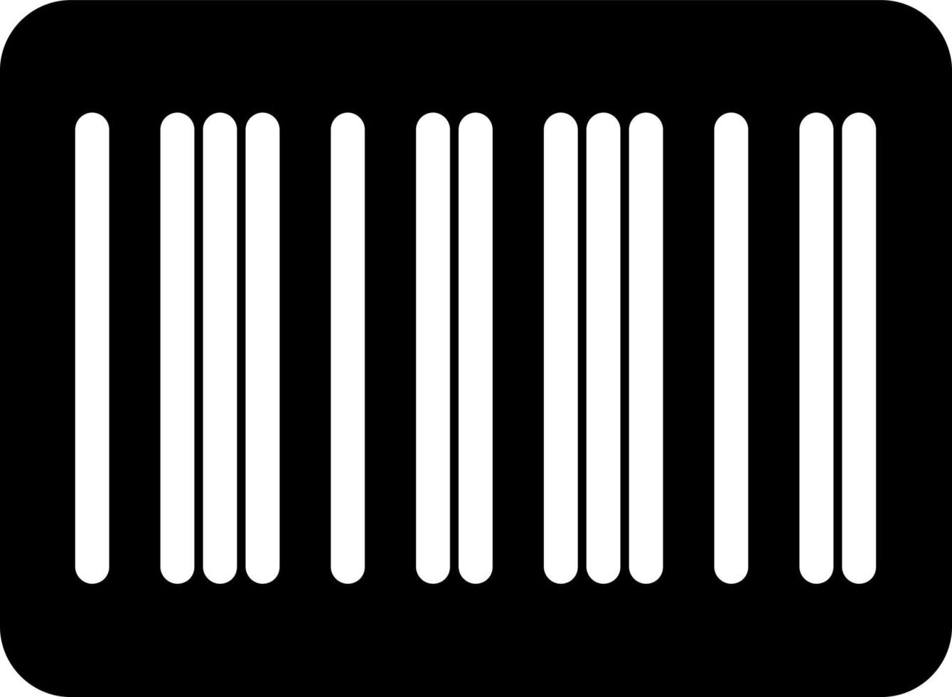 Barcode-Vektor-Icon-Design vektor