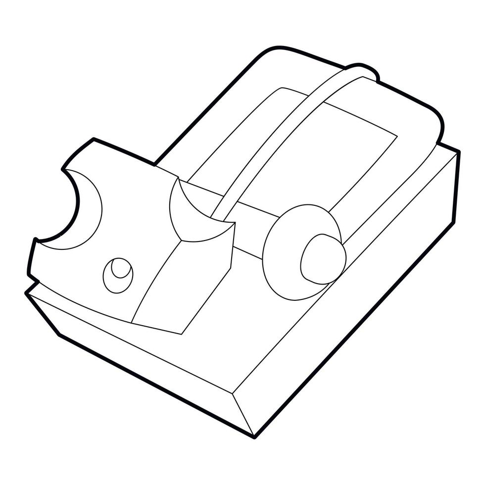 Mausefalle-Symbol, Umrissstil vektor