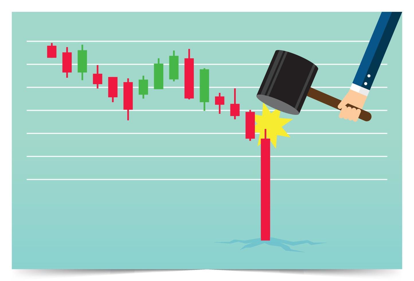 Der Bitcoin-Markt wurde von einem Preisverfall getroffen vektor