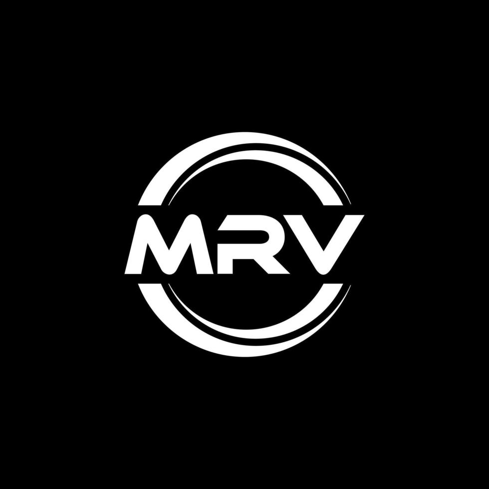 mrv brev logotyp design i illustration. vektor logotyp, kalligrafi mönster för logotyp, affisch, inbjudan, etc.