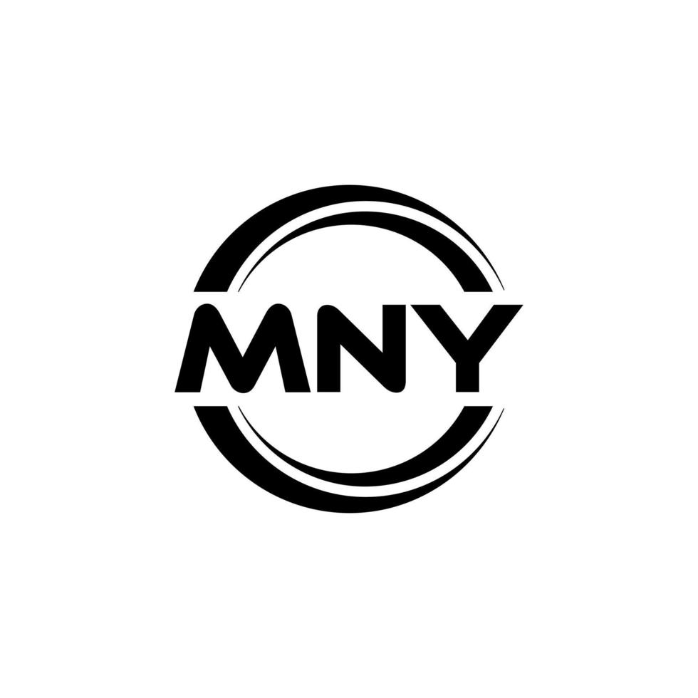 mny brev logotyp design i illustration. vektor logotyp, kalligrafi mönster för logotyp, affisch, inbjudan, etc.