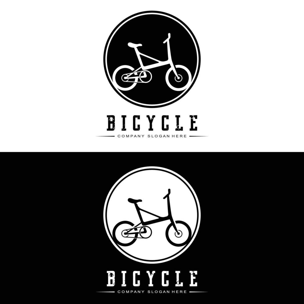 cykel logotyp, tillfällig fordon vektor, design lämplig för cykel butiker, sporter grenar, berg Cyklar, och barn Cyklar vektor