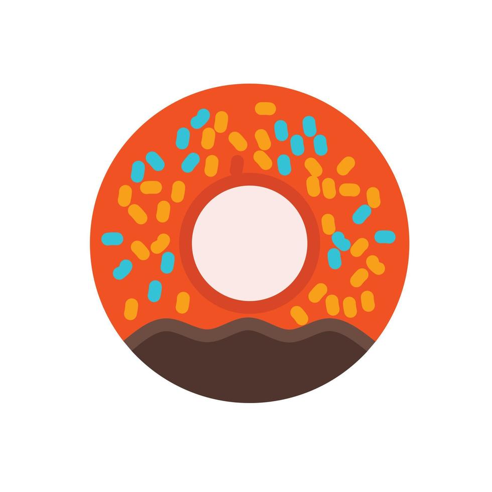 Süßigkeiten Süßwaren Donut Vektor Illustration Symbol