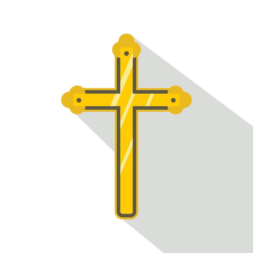 Heiliges Kreuz-Symbol, flacher Stil vektor