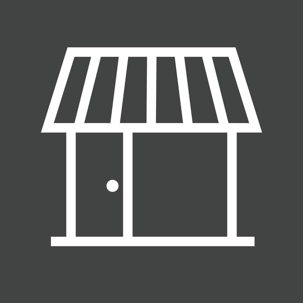 Shop i-Linie invertiertes Symbol vektor
