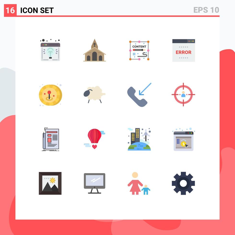 Stock Vector Icon Pack mit 16 Zeilen Zeichen und Symbolen für die Suchoptimierung Spring Media Design editierbares Paket kreativer Vektordesign-Elemente