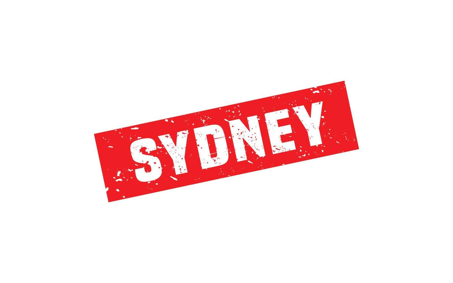 sydney Australien sudd stämpel med grunge stil på vit bakgrund vektor