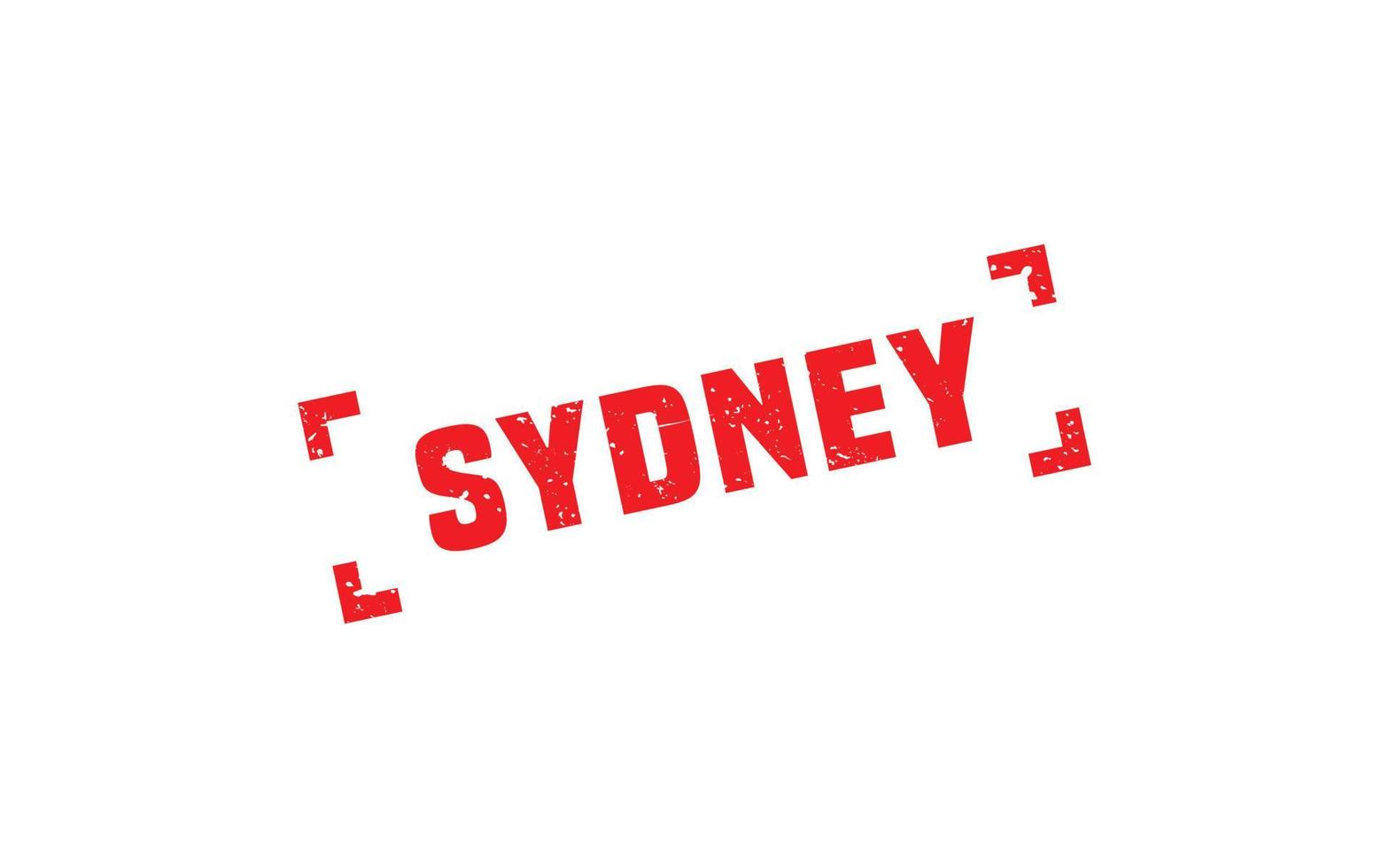 Sydney-Australien-Stempel mit Grunge-Stil auf weißem Hintergrund vektor