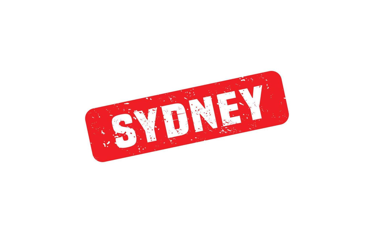 Sydney-Australien-Stempel mit Grunge-Stil auf weißem Hintergrund vektor