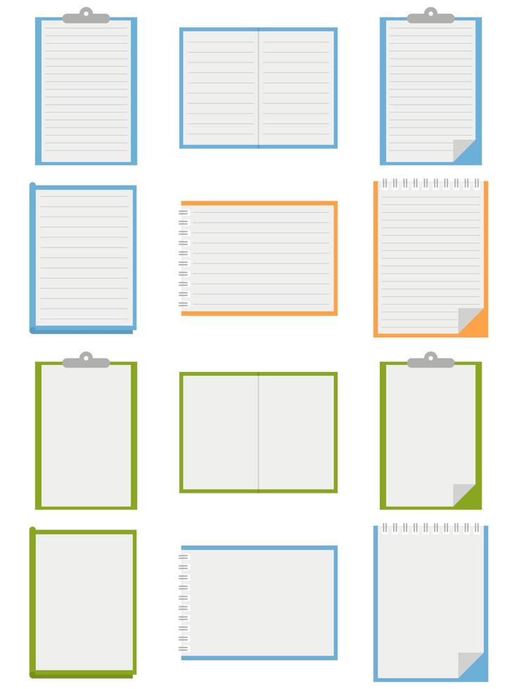 Notebook-Element-Design. Notizbuch-Symbol. vektor