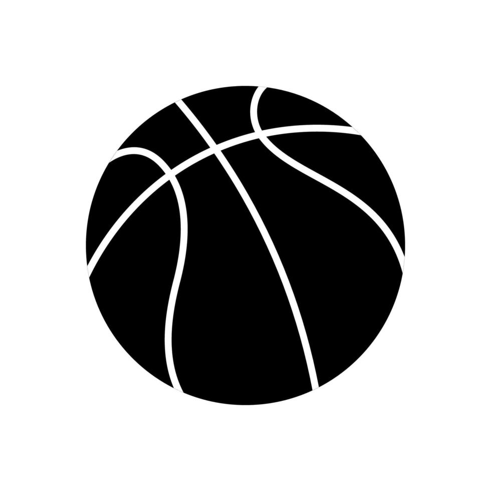 Basketball-Symbol isoliert auf weißem Hintergrund vektor