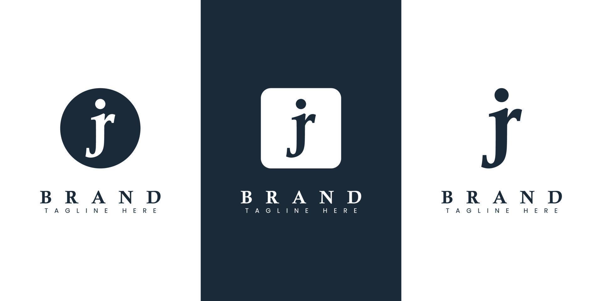 modernes buchstaben-jr-logo, geeignet für jedes geschäft oder jede identität mit jr- oder rj-initialen. vektor