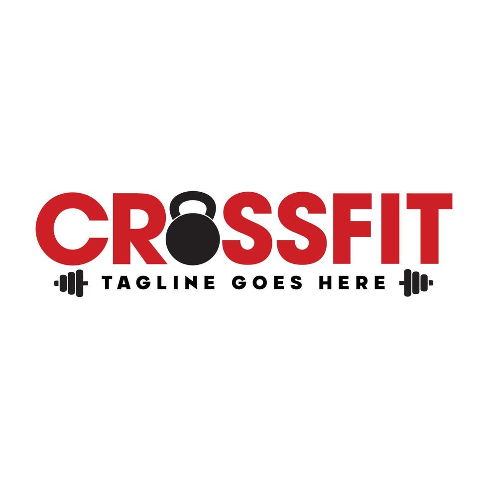 modern vektor crossfit professionell logotyp emblem kettle kondition Gym logotyp design