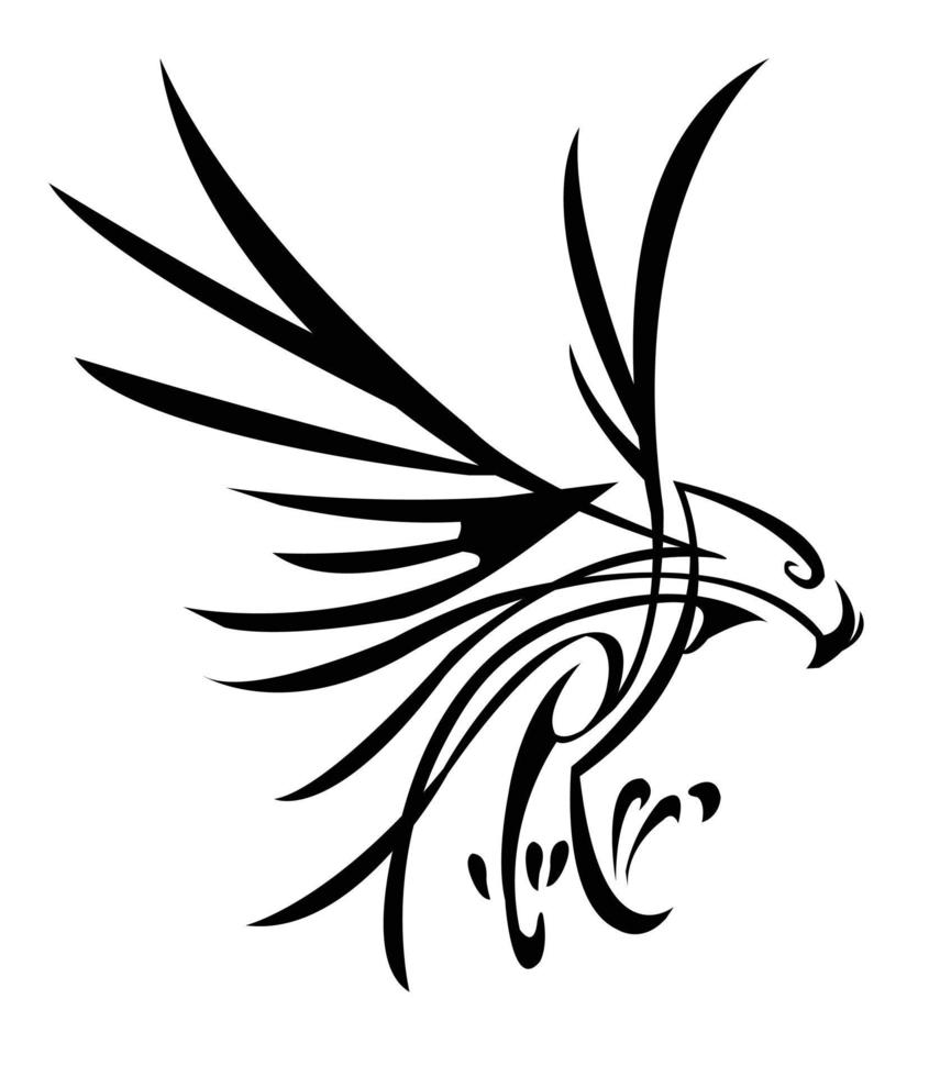 Örn tatuering illustration vektor