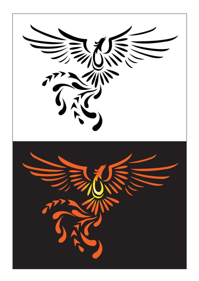 fågel Fenix illustratör design vektor