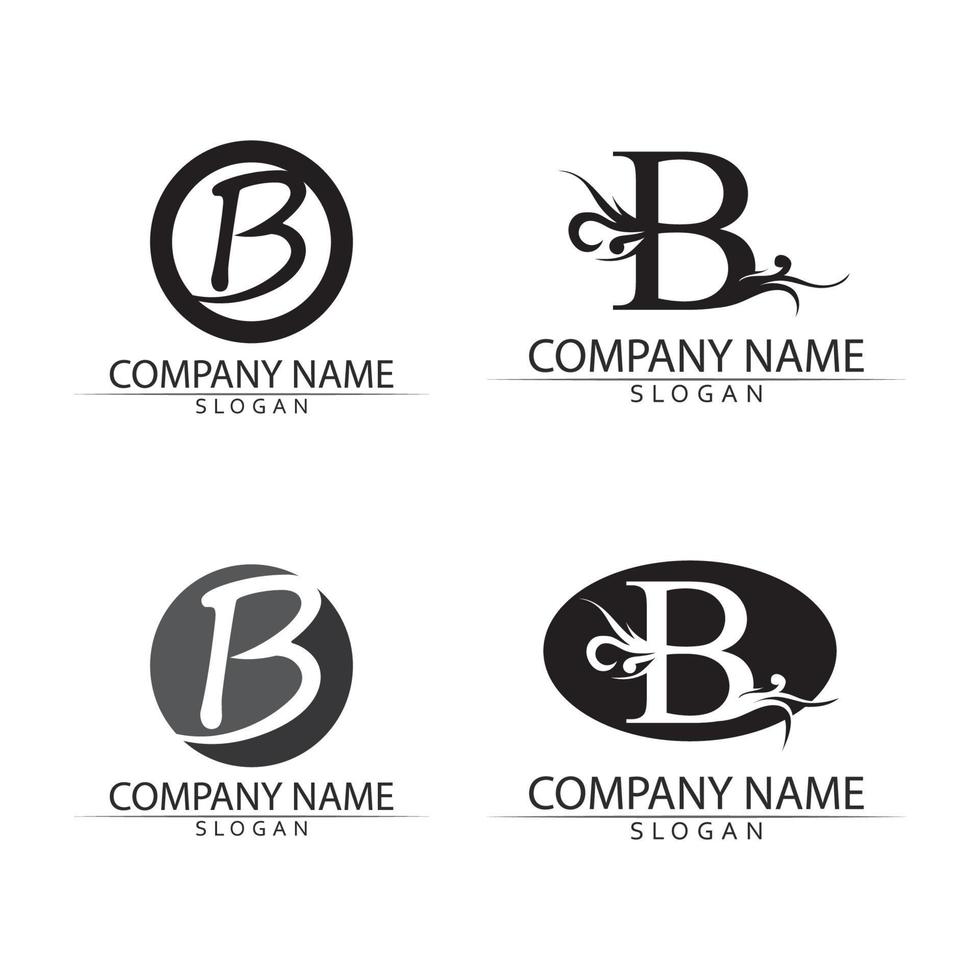 abstrakt bokstaven b logotyp vektor. b logotyp symbol ikon designmall. vektor