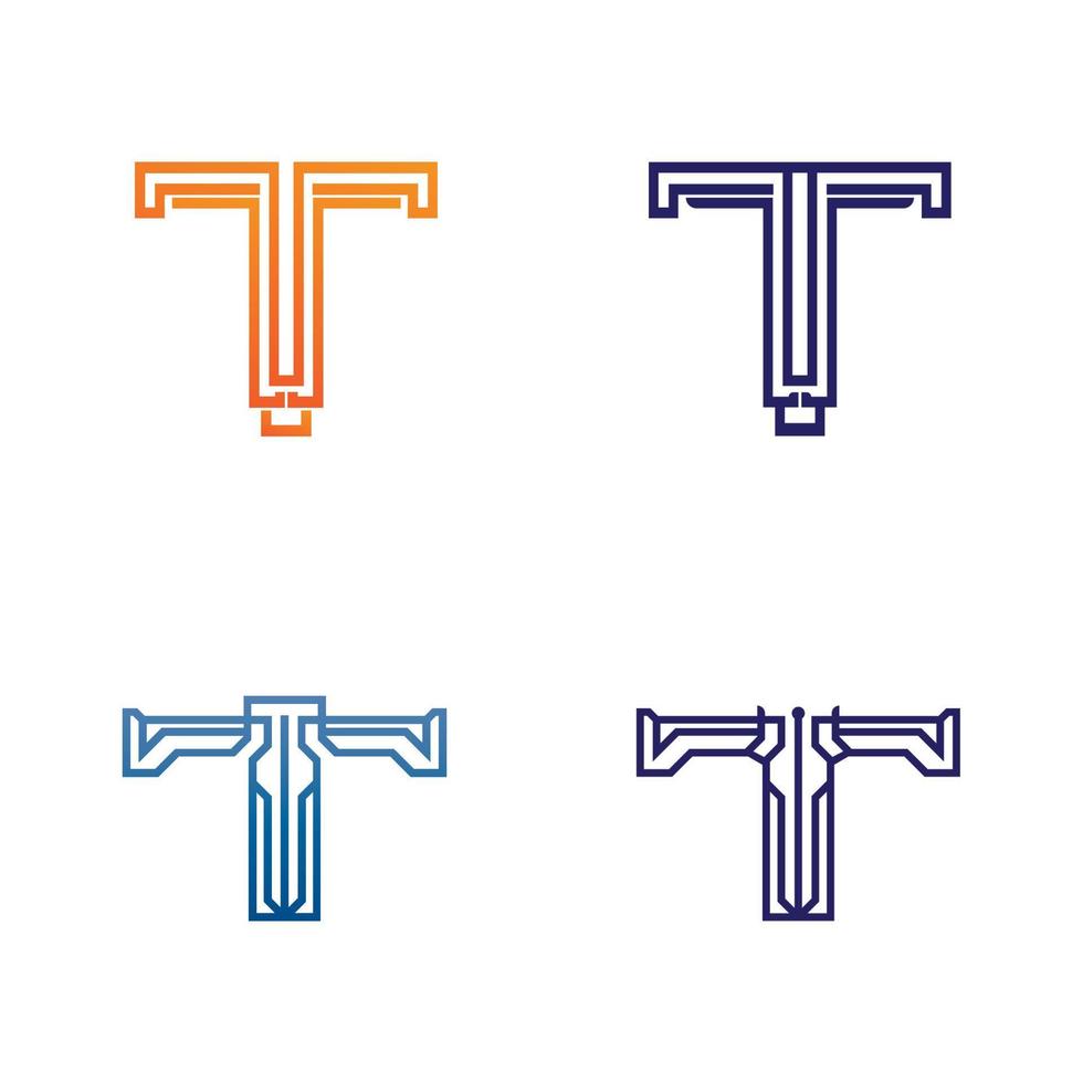 brev t logotyp bild och font t design grafisk vektor