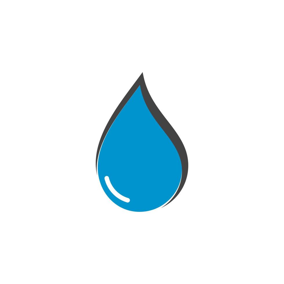 Wassertropfen-Logo-Vorlage Vektor-Symbol-Illustration vektor