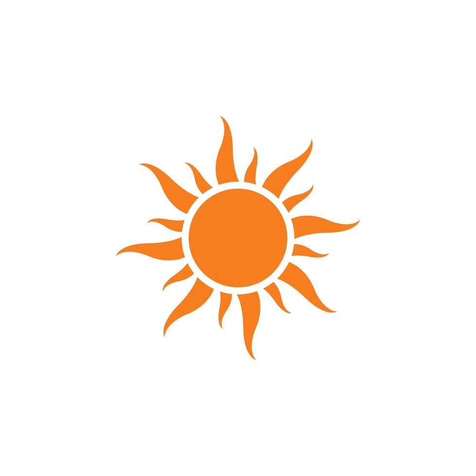 uppsättning av Sol logotyp vektor ikon illustration mall