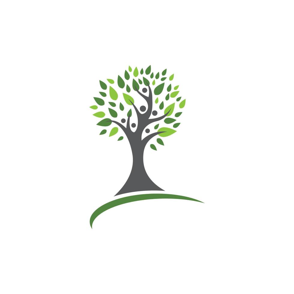 släktträd logotyp mall vektor