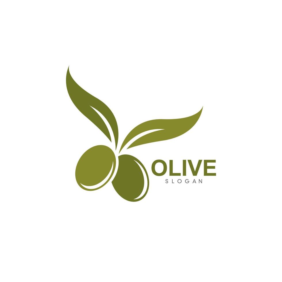 Satz von Oliven-Logo-Vektor-Illustration vektor