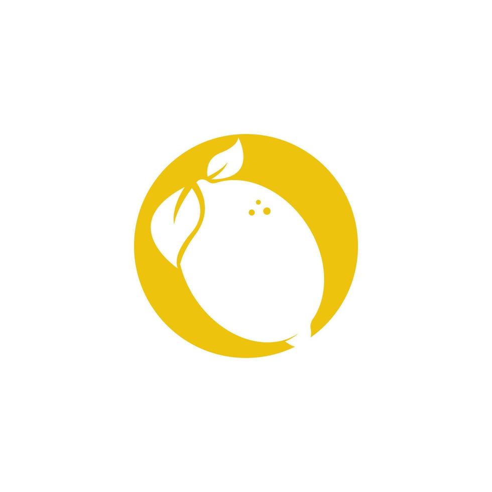 uppsättning av citron- frukt logotyp vektor mall ikon illustration