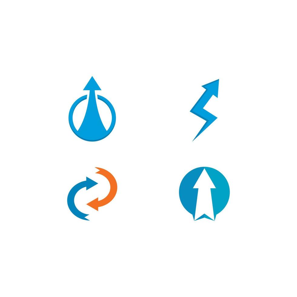 Pfeile Logo Vorlage Vektor Icon Illustration