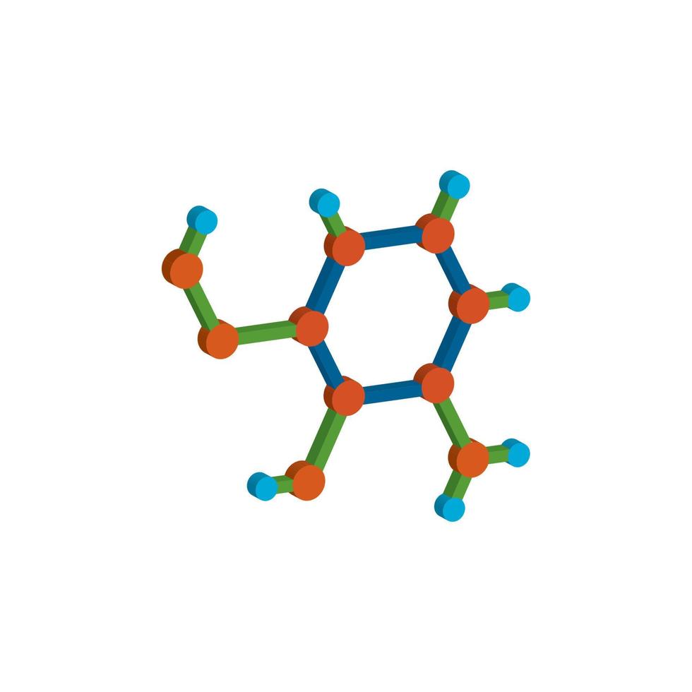 Wissenschaft Partikelmolekül Atomzelle 3D-Vektorillustration vektor