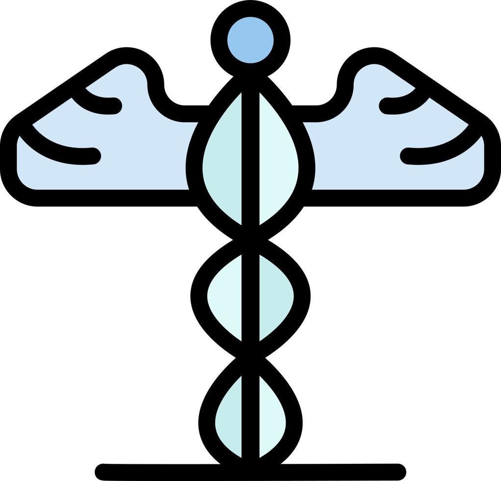 medizin medizinisches gesundheitswesen griechenland flache farbe symbol vektor symbol banner vorlage