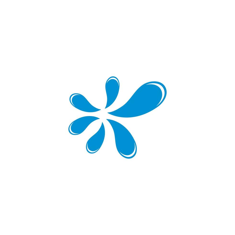 Wasserspritzer-Logo-Vektor-Symbol-Illustration vektor