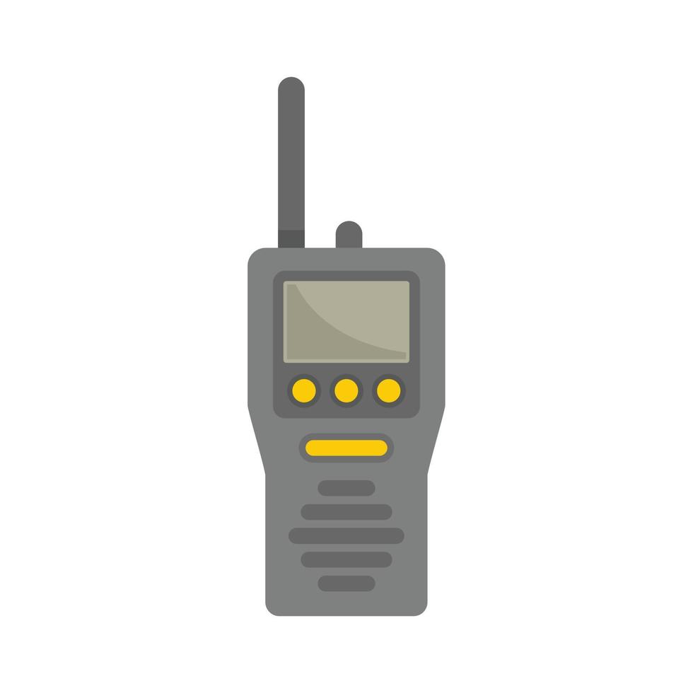 industriell klättrare walkie prat ikon platt isolerat vektor