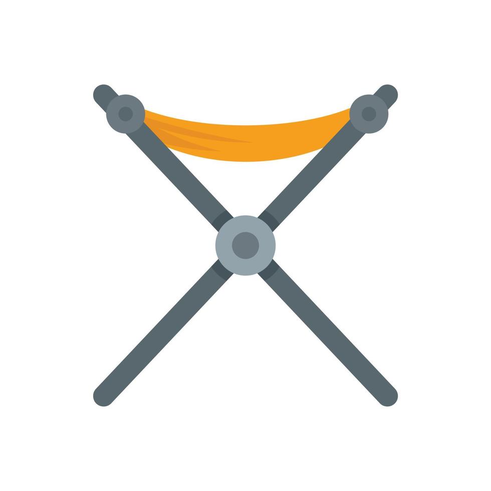 hopfällbar textil- möbel ikon platt isolerat vektor