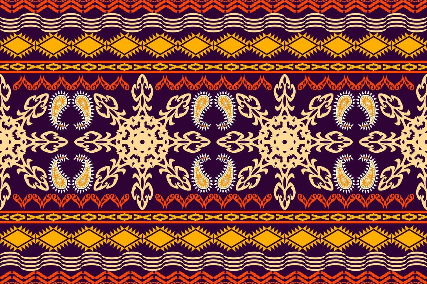 geometrisches ethnisches orientalisches traditionelles kunstmuster. figur stammesstickerei style.design für ethnischen hintergrund, tapete, kleidung, verpackung, stoff, element, sarong, vektorillustration. vektor