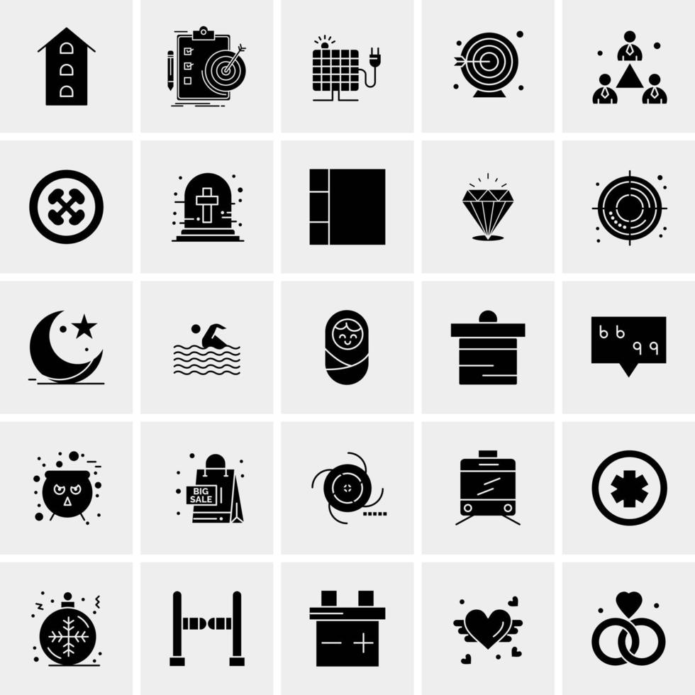 25 universelle Business-Icons Vektor kreative Icon-Illustration zur Verwendung in Web- und Mobilprojekten