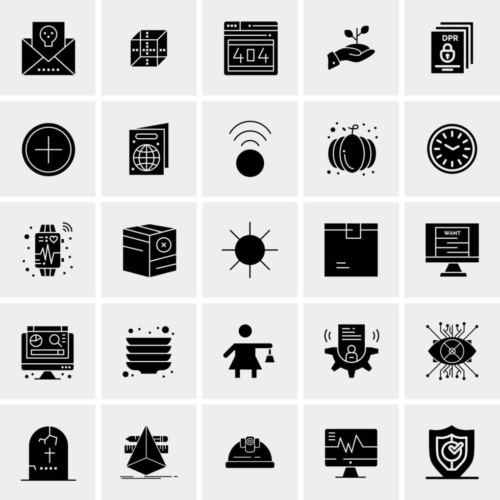 25 universelle Business-Icons Vektor kreative Icon-Illustration zur Verwendung in Web- und Mobilprojekten