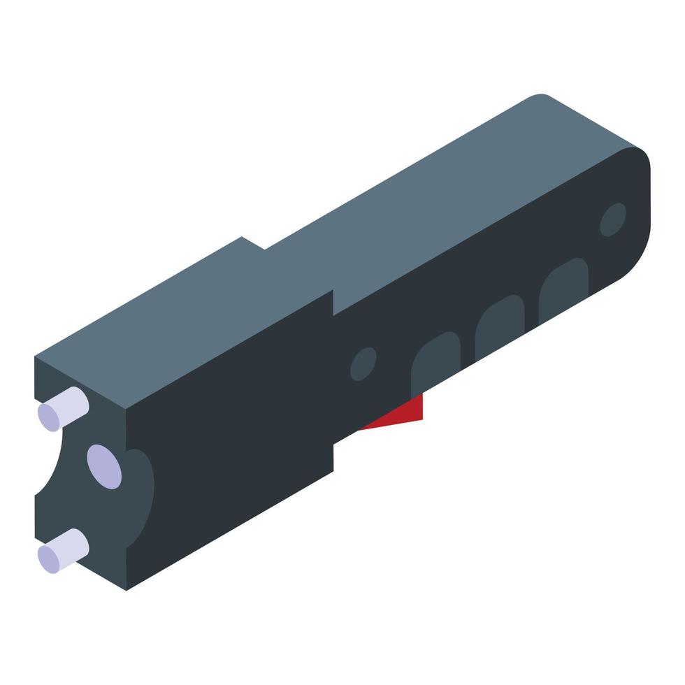 Elektroschocker Symbol isometrischer Vektor. Selbstkampf vektor