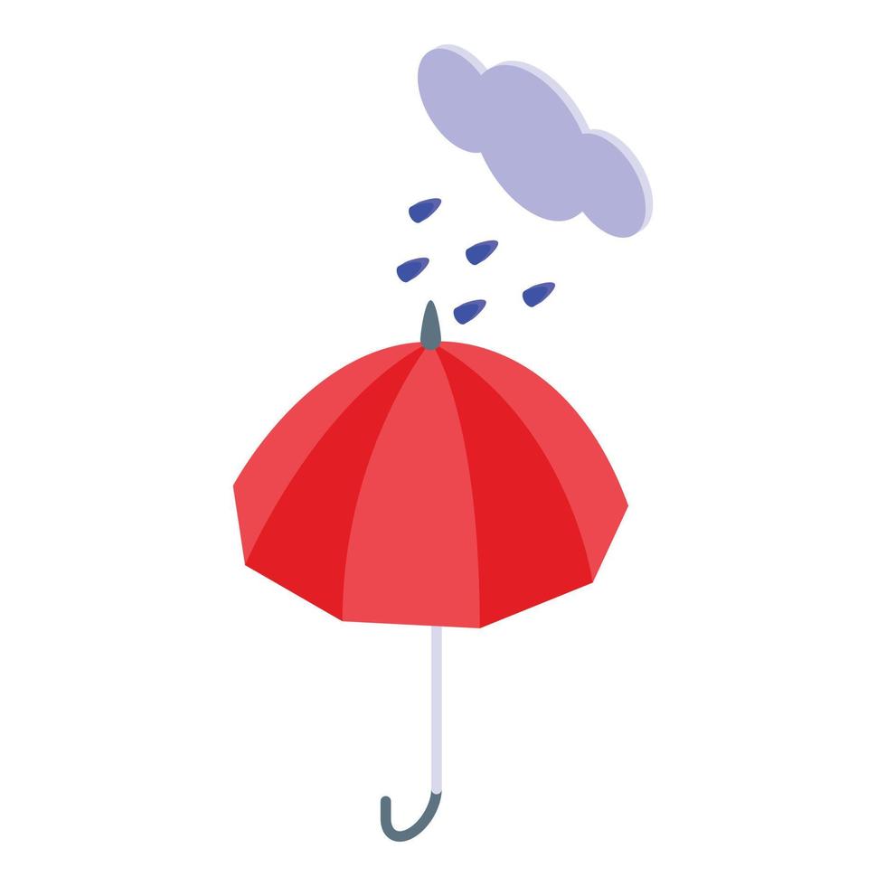 klimakteriet regn paraply ikon isometrisk vektor. kvinna ålder period vektor