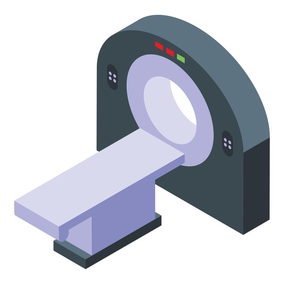 isometrischer vektor des mri-scan-symbols. Krankenhaus Strahl