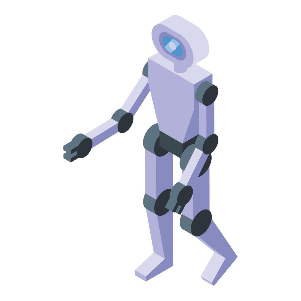 isometrischer vektor des cms-robotersymbols. Web-Design