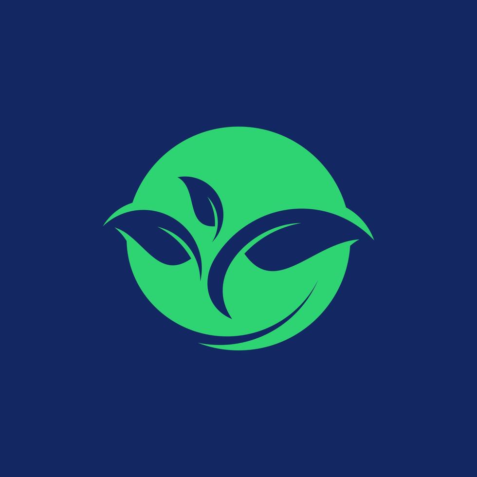 Bio-Logo-Konzept des Naturblattes, Symbolvektor des Kräuterlogos, Entwurfsvorlage für das Landwirtschaftslogo vektor